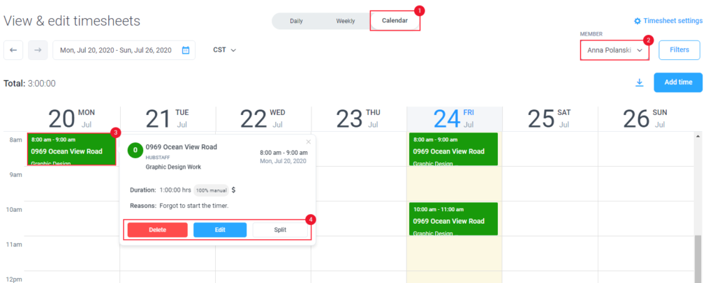 How to Edit Manual Time in Hubstaff Time Tracking