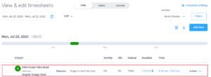 How to Edit Manual Time in Hubstaff Time Tracking