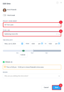 How can I add, delete, or edit time manually in Hubstaff?