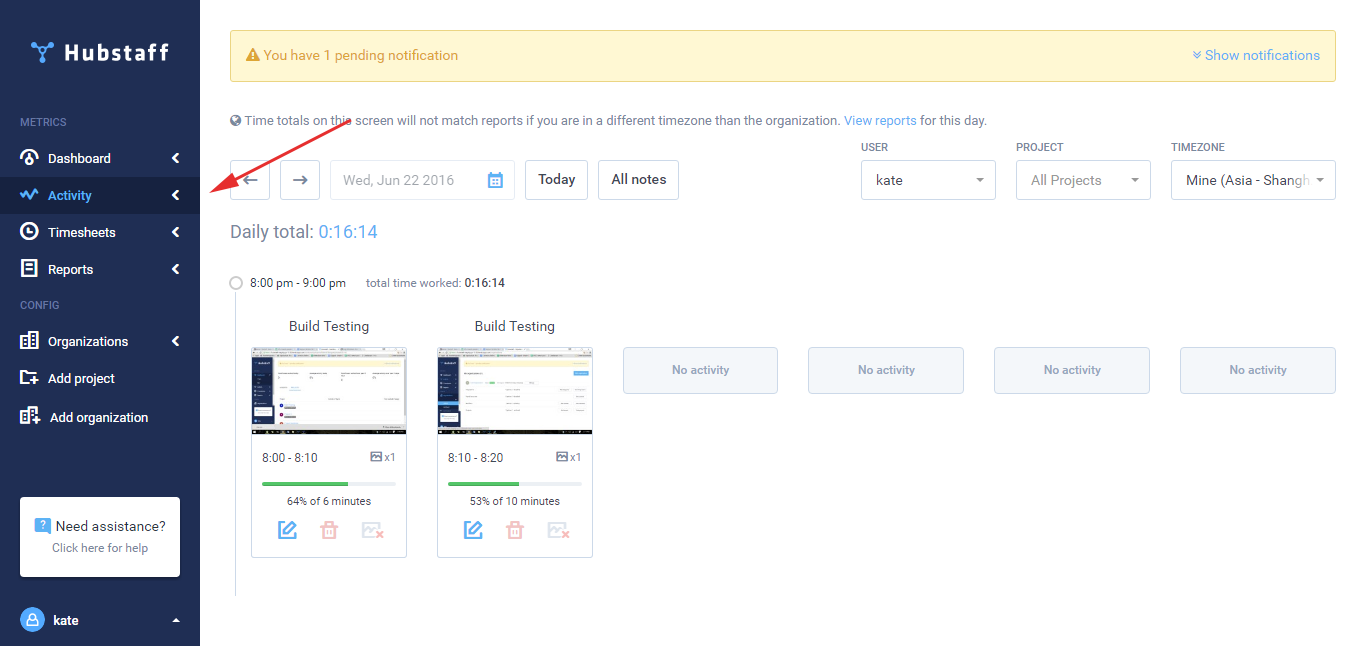screen.1 Hubstaff Support