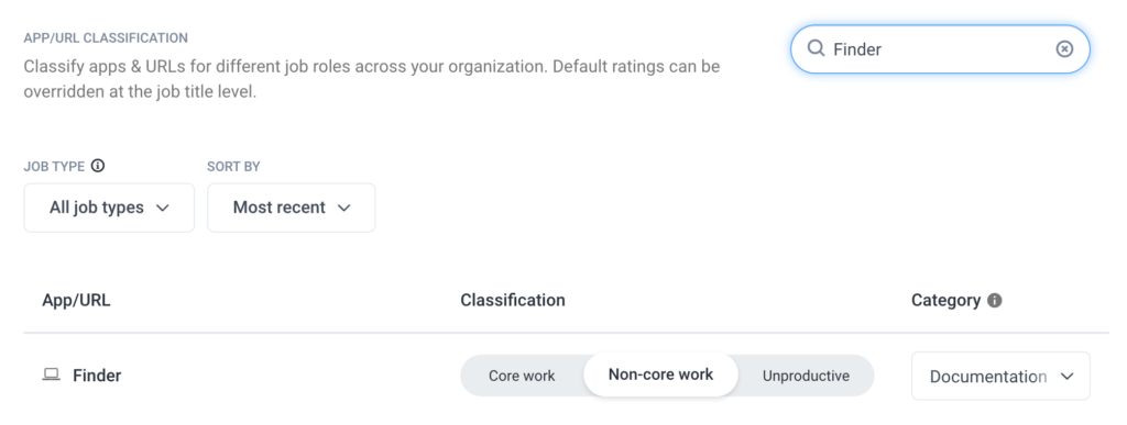 settings insights search