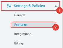 Settings Features