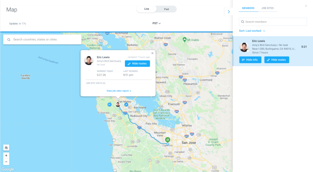 Hubstaff Mobile Application and Location Tracking Setup