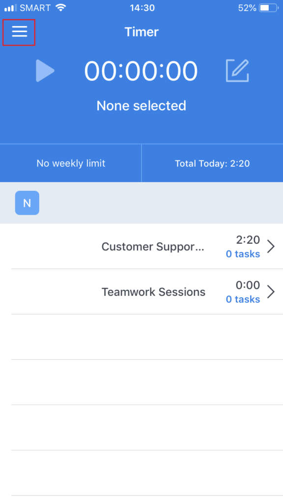 Sign Out From the Mobile App Hubstaff Support