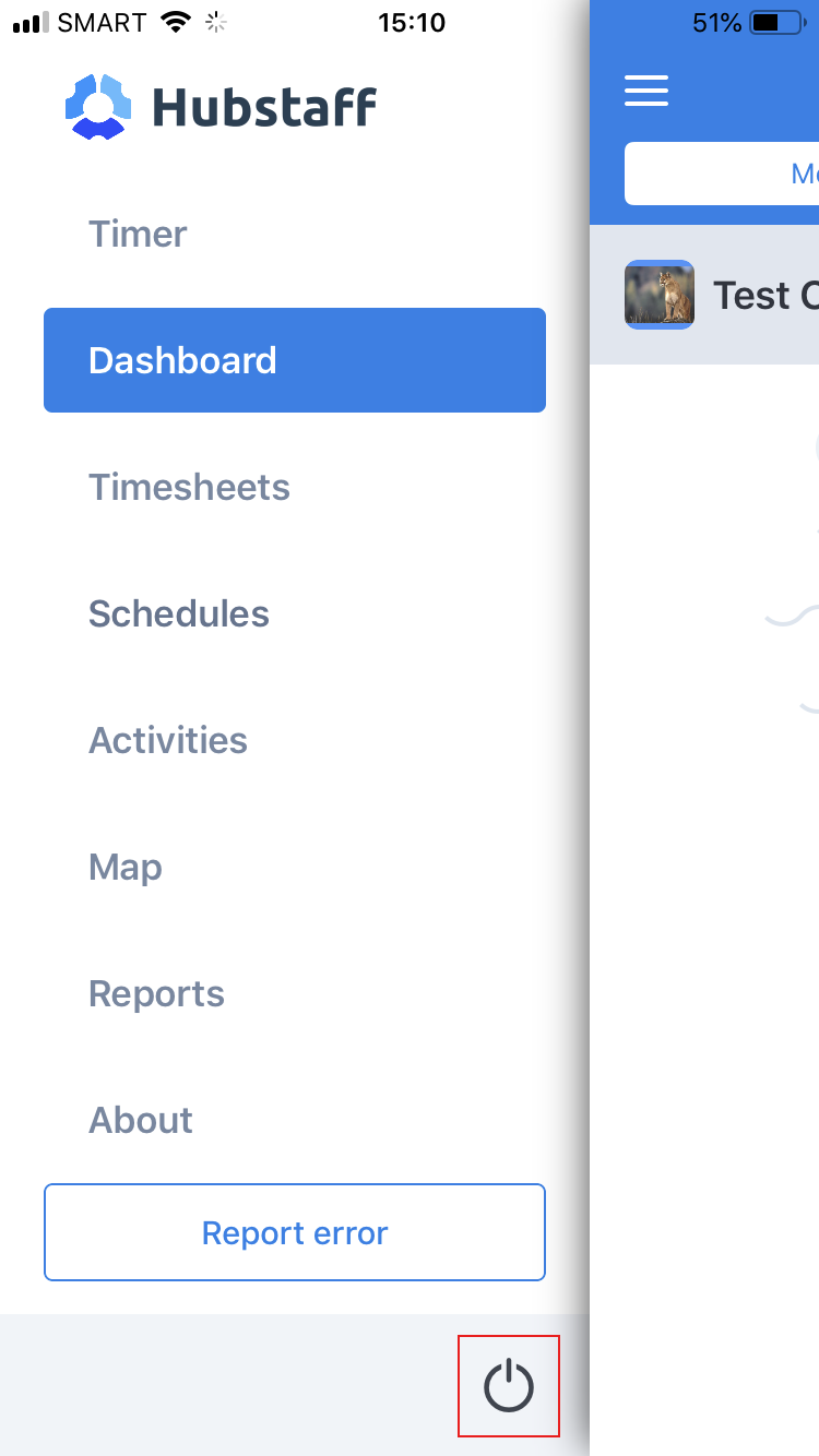 Sign Out From the Mobile App Hubstaff Support