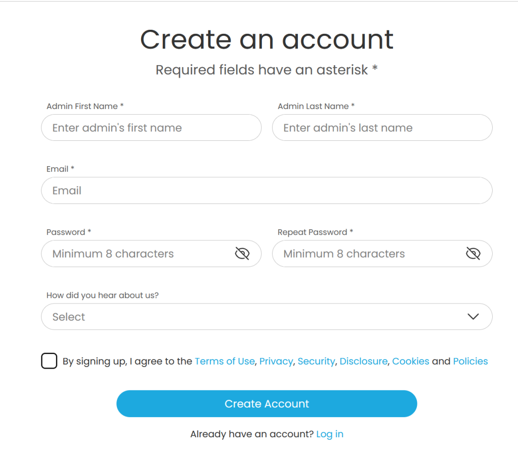 Create Bitwage account