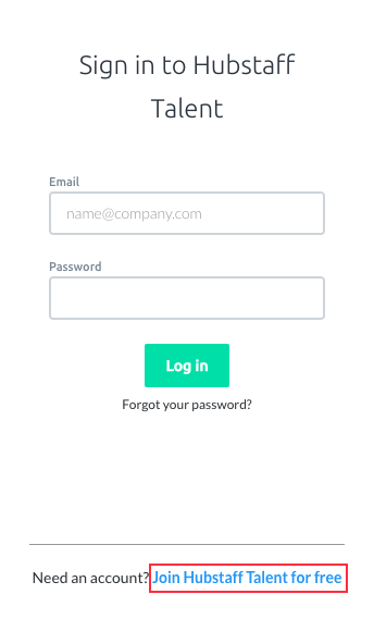 hubstaff talent sign up