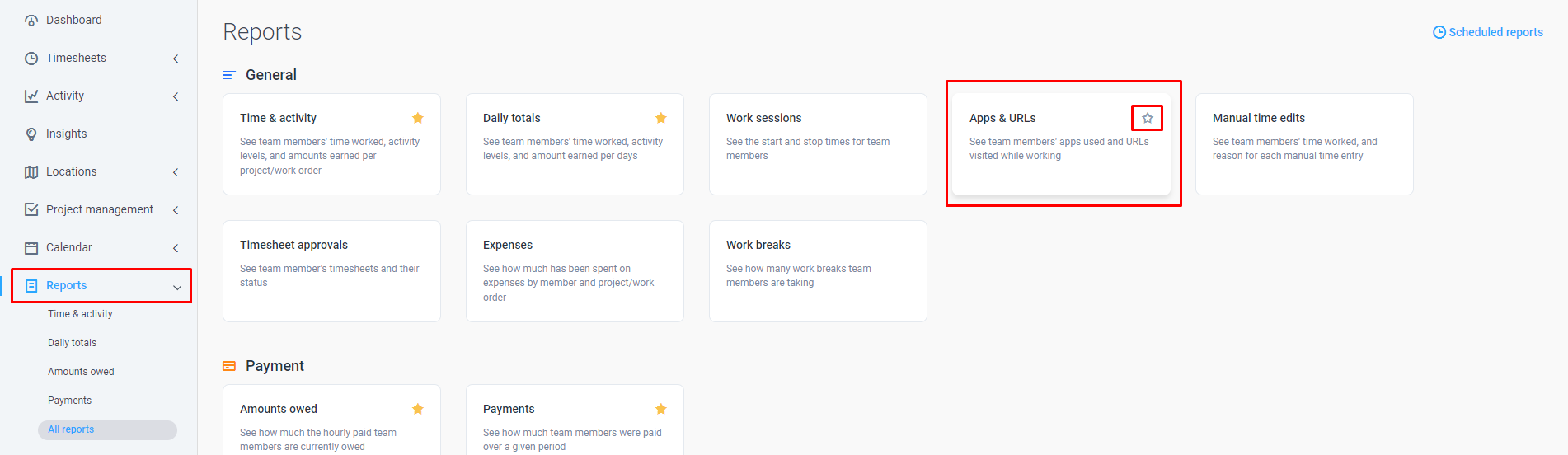 App and URL Reports Hubstaff Support
