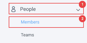MenuPeopleMembers