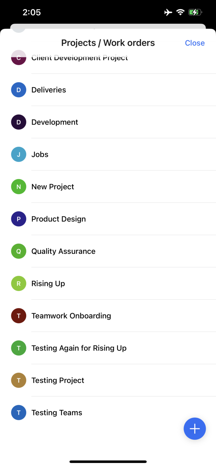 iOS projects work orders