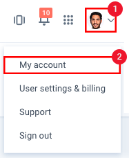 tasks avatar my account