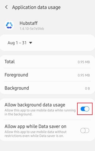 Enable “Background App Refresh” on Android - Hubstaff Support