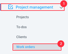 project management work orders