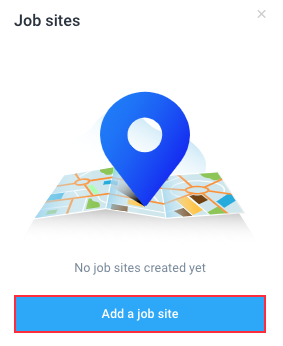 add a job site Hubstaff