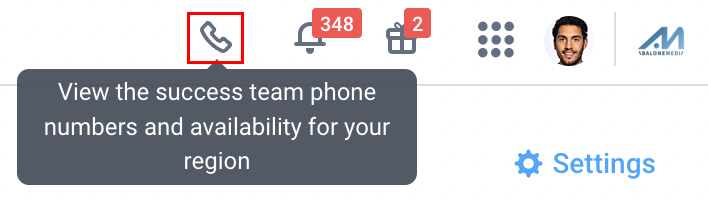 vip phone support icon