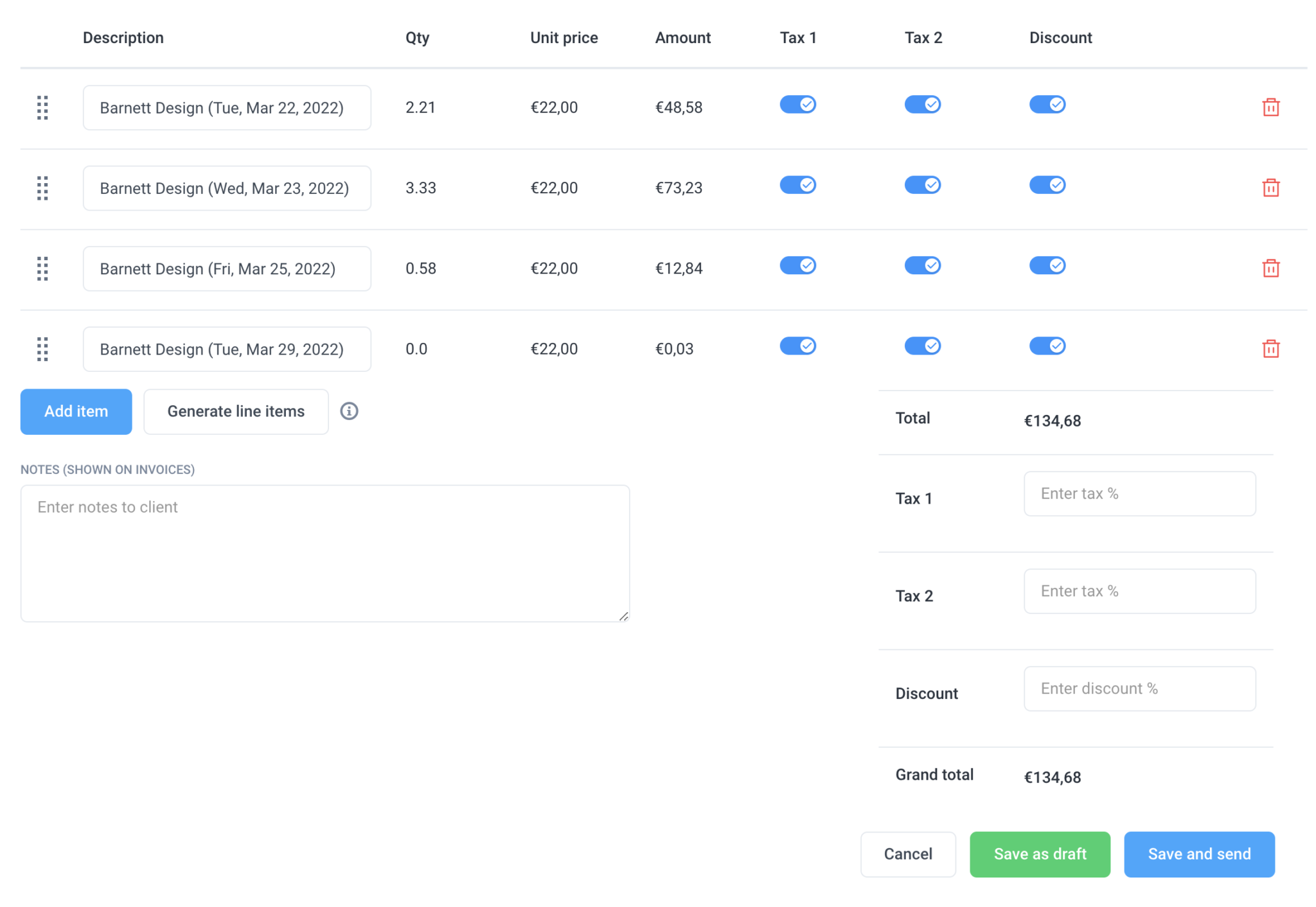 Team Invoices Hubstaff Support