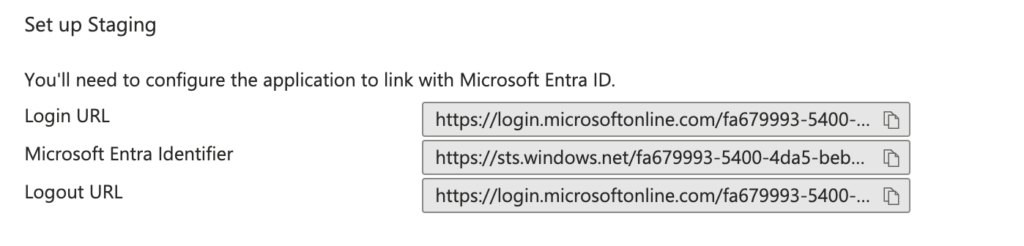 azure sso setup