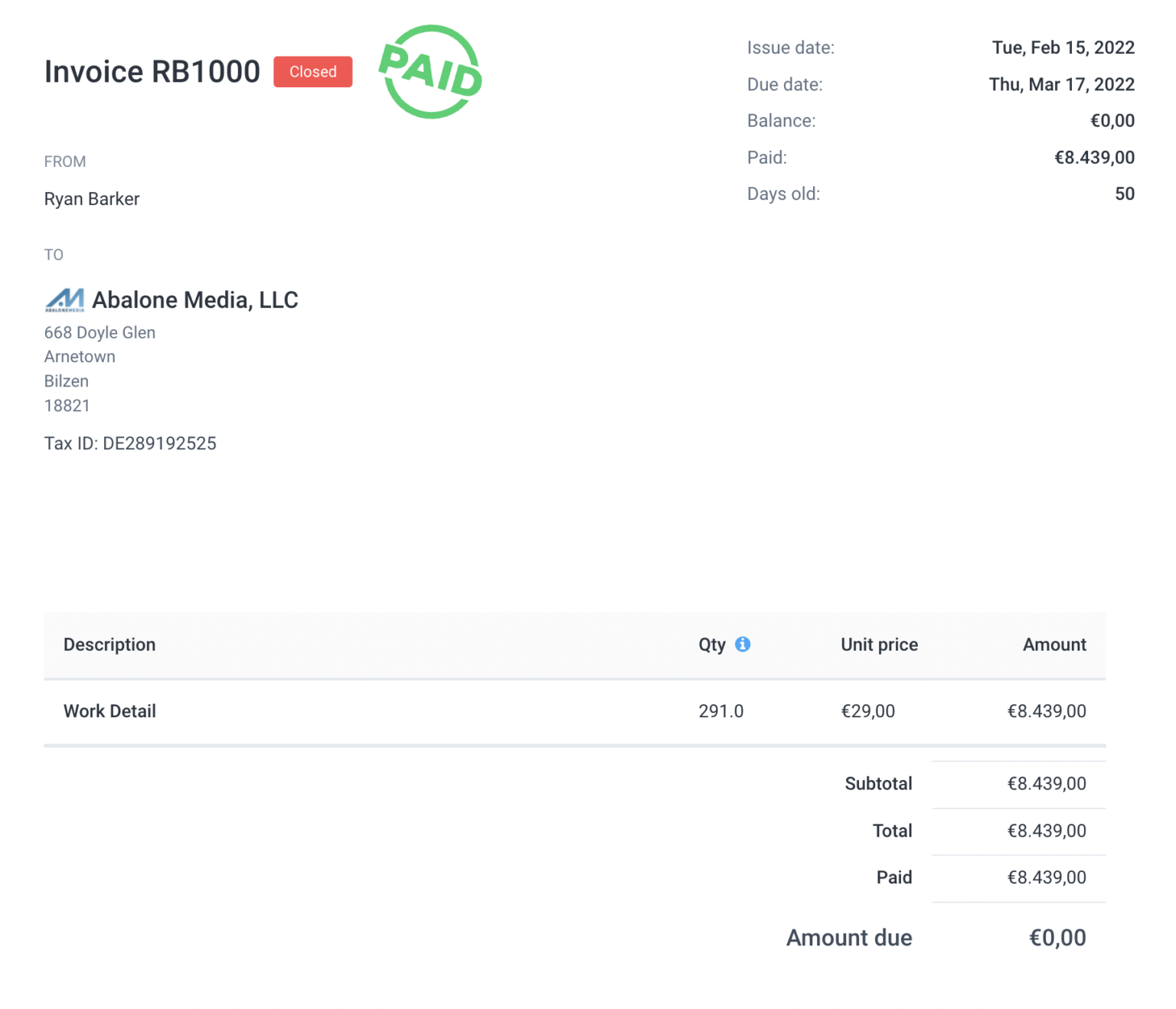 Team Invoices Hubstaff Support