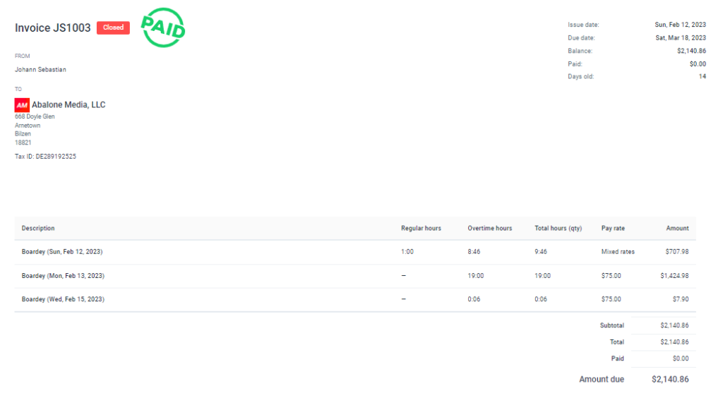 Hubstaff Team Invoices Hubstaff Support