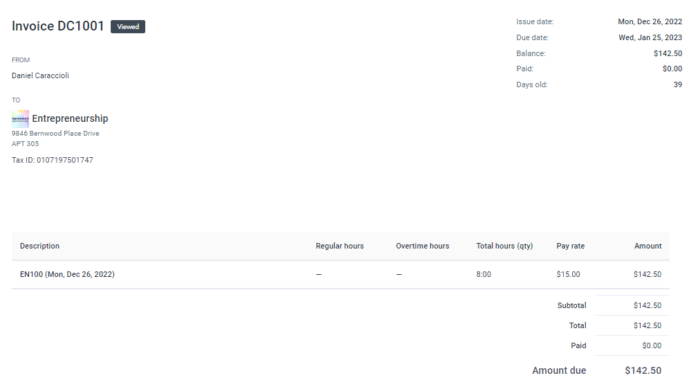 Team Invoices Hubstaff Support