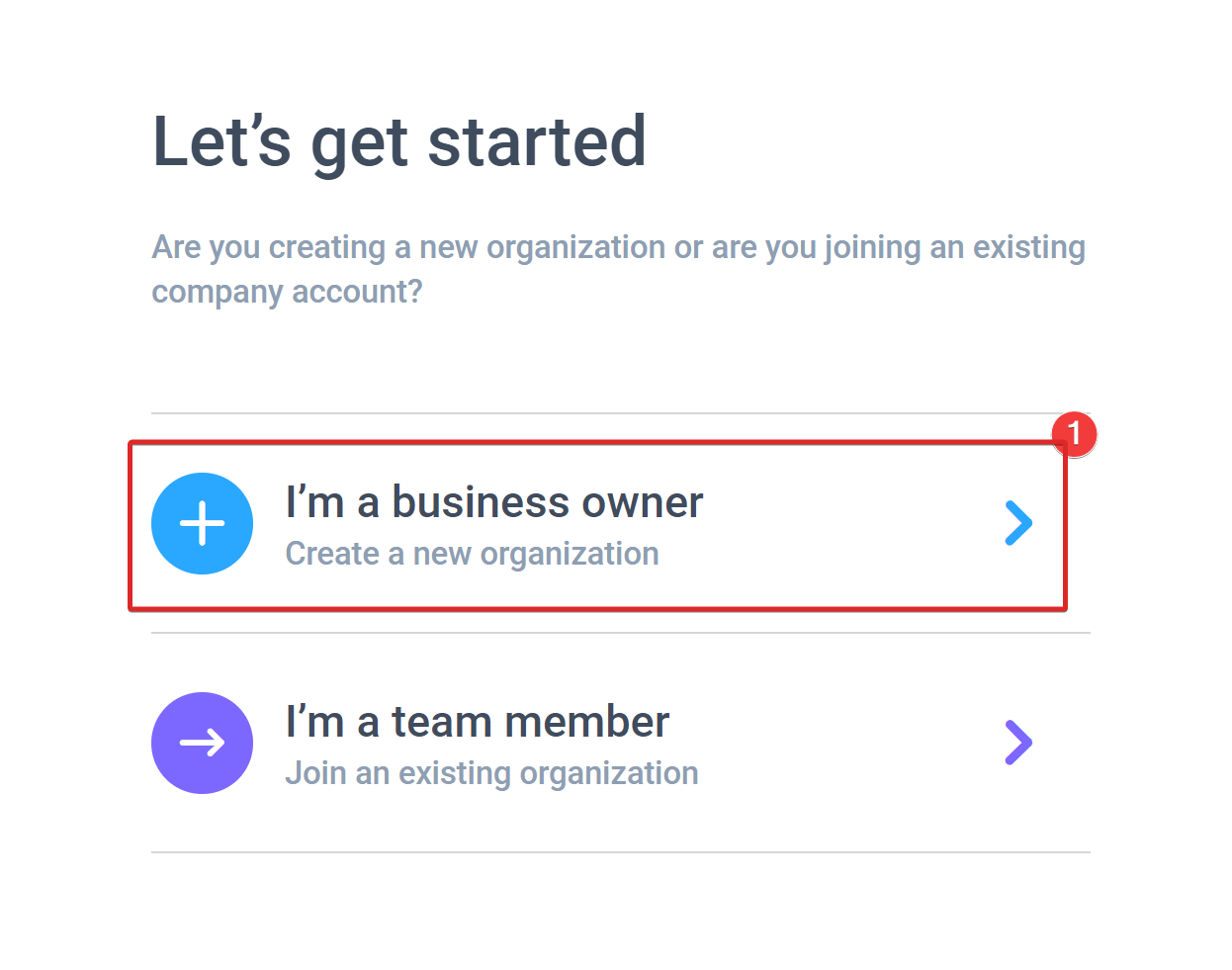 org wiz business owner page