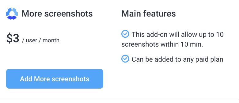 More Screenshots Add-on - Hubstaff Support