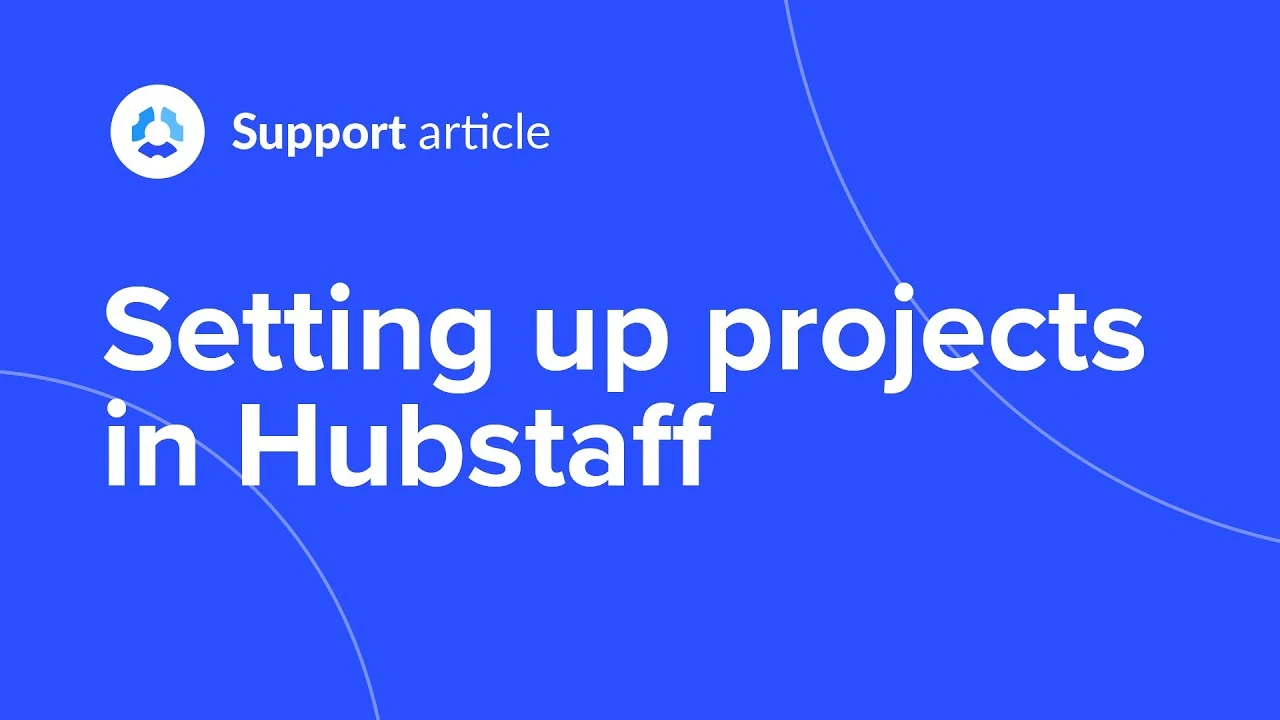 Setting up projects and tasks