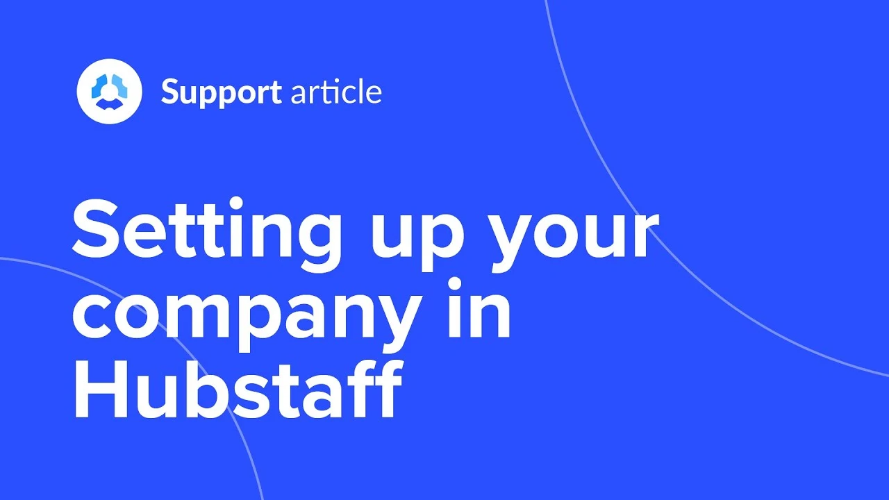 Setting up your company and team