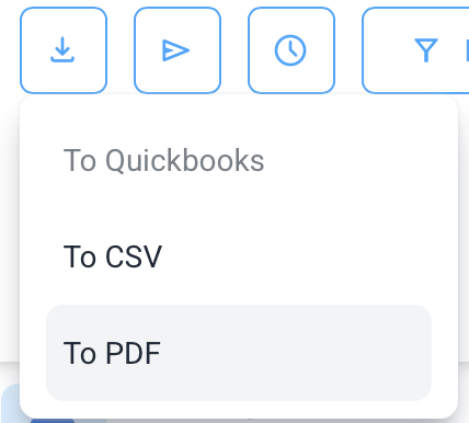 Time and Activity report export to pdf