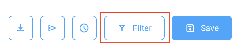 Time and Activity report Filter button